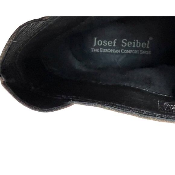 Josef Siebel Ankle Boots w Straps  Women's Size 37 / 6.5  Dark Taupe Leather - Picture 10 of 12